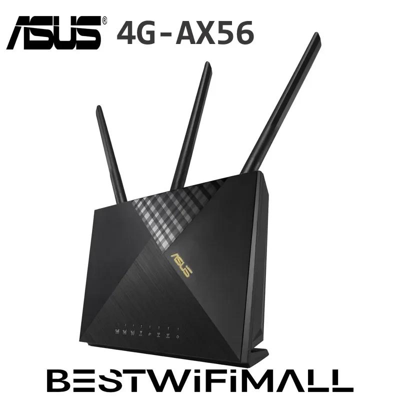 ASUS    , Captive Portal, 4G + LTE , 4x ⰡƮ ̴,  6 AX1800, Cat.6 300Mbps, 4G-AX56 ߰